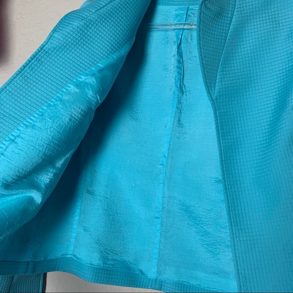 Louben Blue Open Front Blazer Jacket - Picture 3 of 7